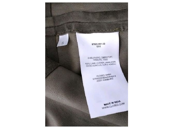 Closed Lederjacke Khaki - Ansicht 8
