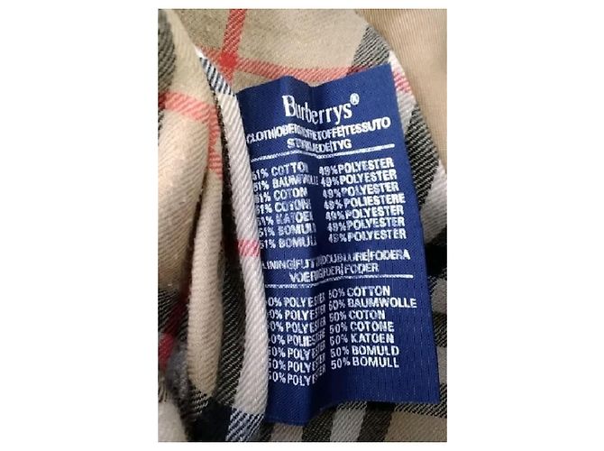 Burberry Trench coat de algodón beige - vista 8