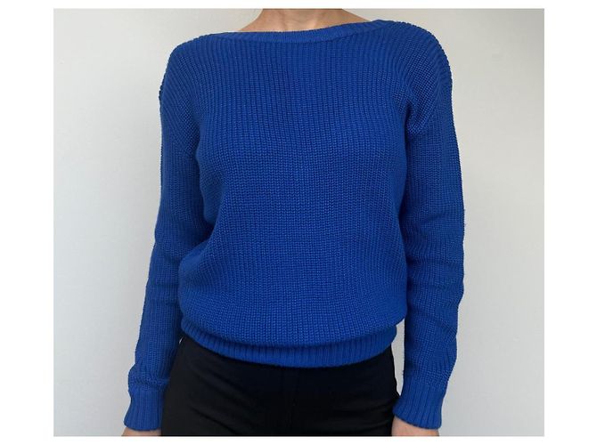 Autre Marque Suéter de lana T.Mosca Azul - vista 2