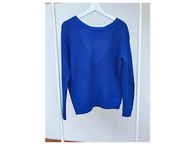 Autre Marque Suéter de lana T.Mosca Azul - vista 3