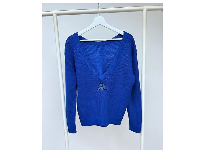 Autre Marque Suéter de lana T.Mosca Azul - vista 4