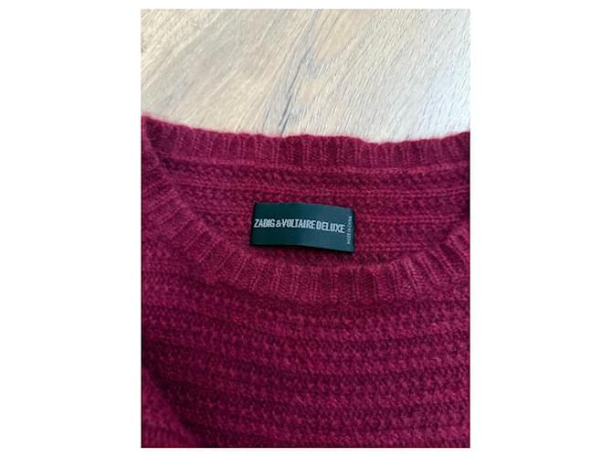 Zadig & Voltaire Deluxe Kaschmirpullover von Zadig und Voltaire Bordeaux - Ansicht 10