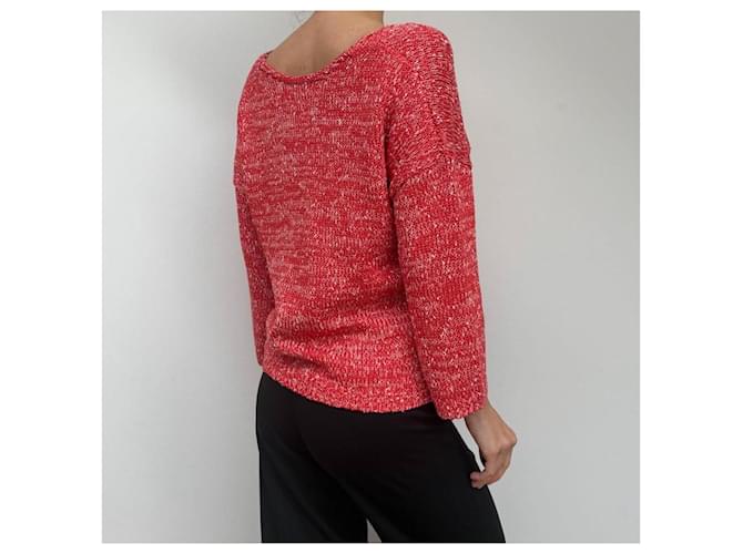 Suéter Massimo Dutti Vermelho Dourado - vista 3