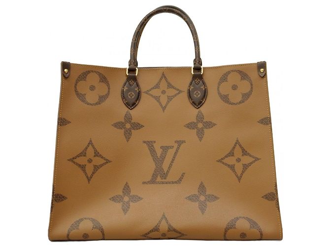 Twist Louis Vuitton Monogram Giant Reverse On-the-Go Tote Bag Braun - Ansicht 14