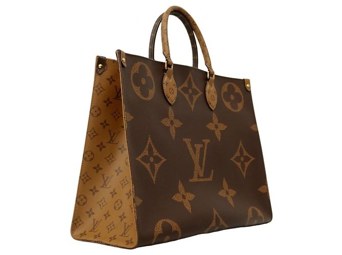Twist Louis Vuitton Monogram Giant Reverse On-the-Go Tote Bag Braun - Ansicht 2