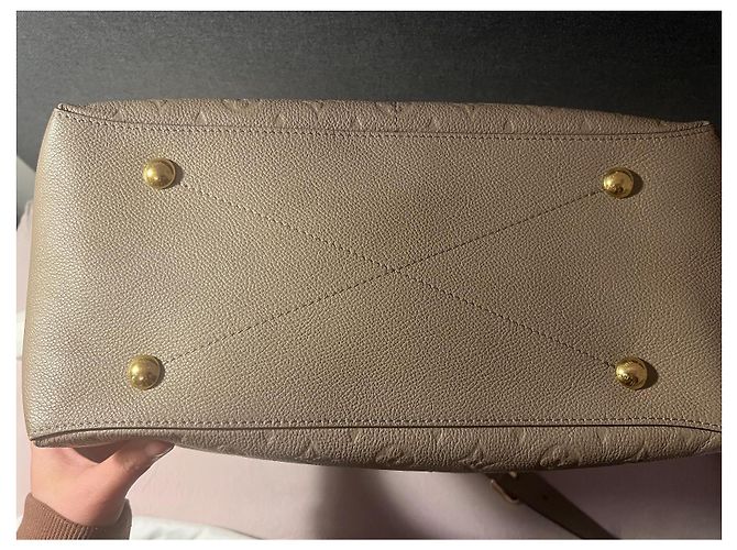 Louis Vuitton Borsa in pelle Maida Hobo Beige - vista 11