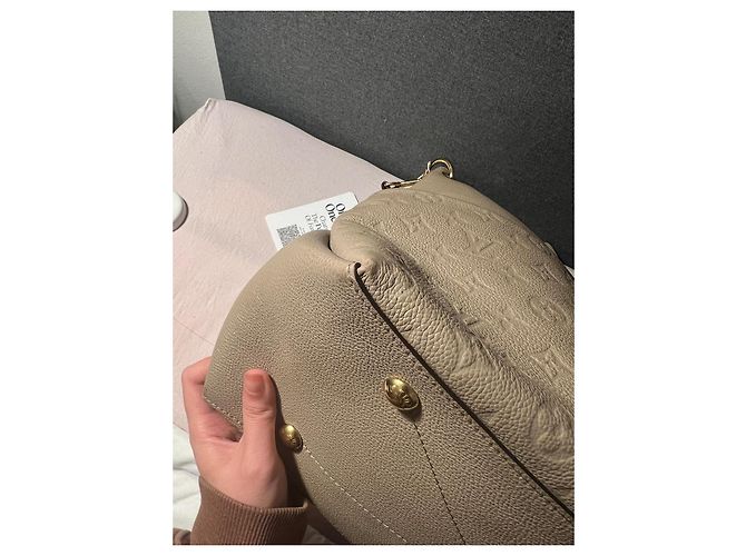 Louis Vuitton Borsa in pelle Maida Hobo Beige - vista 14