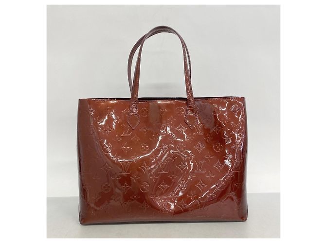Borsa Tote Vernis Wilshire MM di Louis Vuitton Rosso - vista 11