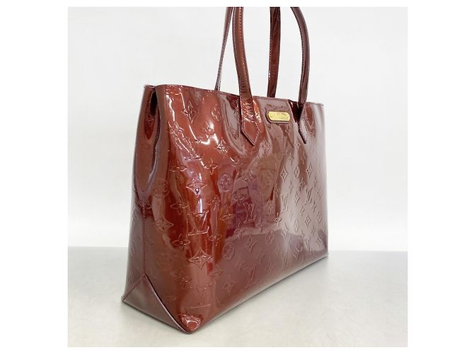 Borsa Tote Vernis Wilshire MM di Louis Vuitton Rosso - vista 2