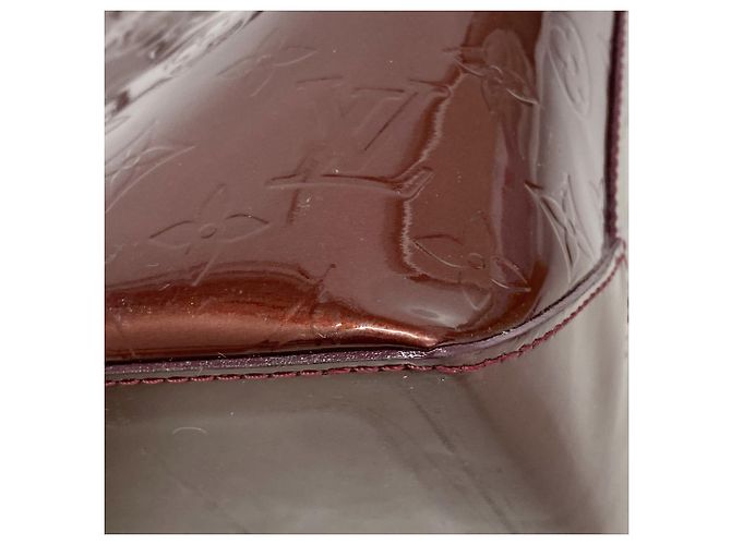Borsa Tote Vernis Wilshire MM di Louis Vuitton Rosso - vista 7