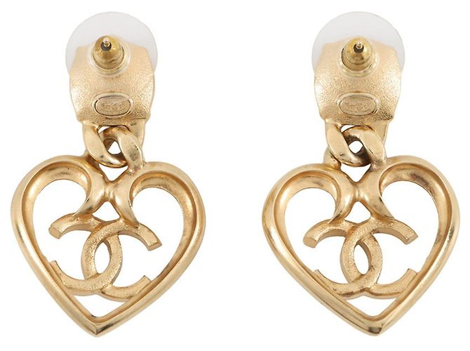 Boucles d'oreilles en métal avec strass Coco Mark de Chanel - vue 3