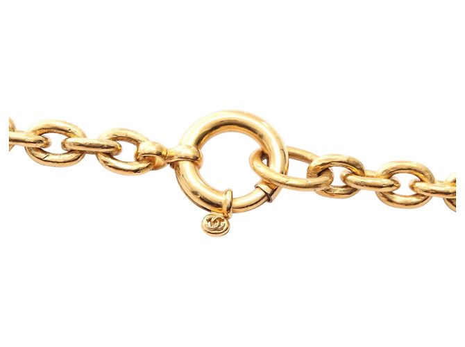 Collana Pendente Triple CC Placcata Oro Chanel D'oro - vista 5