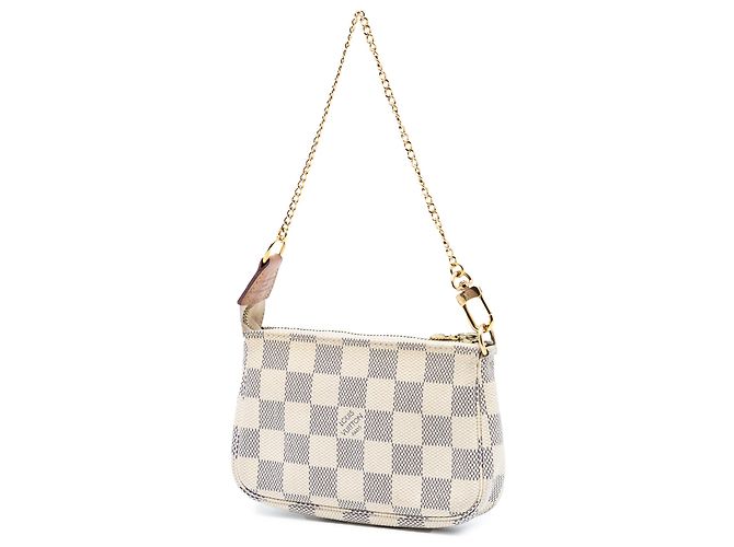 Mini Pochette Accessori Damier Azur Bianco Louis Vuitton - vista 2