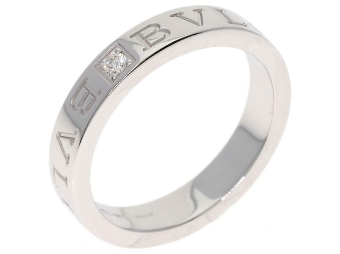 Bulgari Bvlgari Double Logo 1P Diamantring aus 18K Weißgold - Ansicht 2