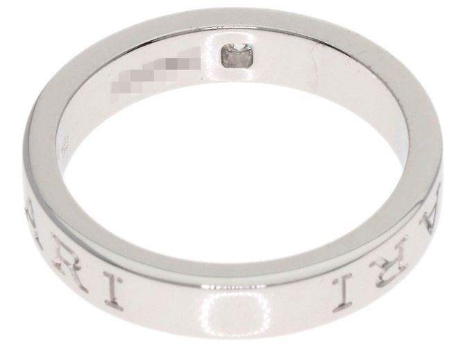 Bulgari Bvlgari Double Logo 1P Diamantring aus 18K Weißgold - Ansicht 4