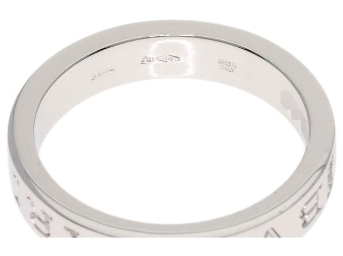 Bulgari Bvlgari Double Logo 1P Diamantring aus 18K Weißgold - Ansicht 5