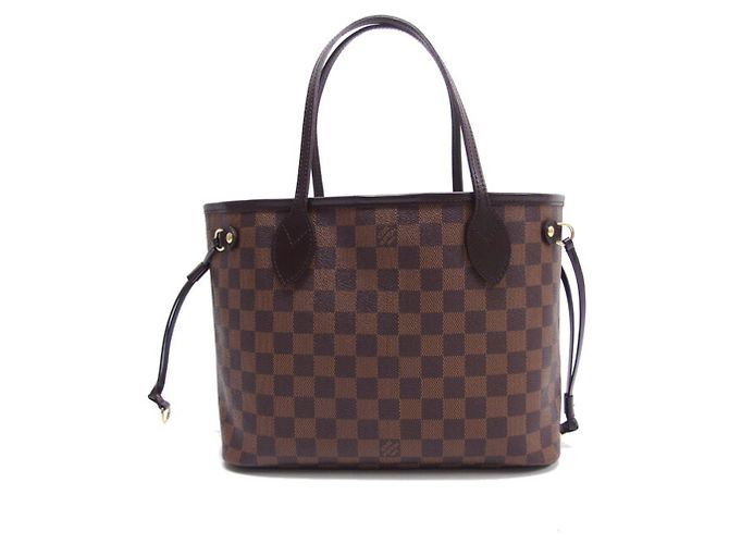 Borsa Tote Louis Vuitton Damier Neverfull PM Marrone - vista 2