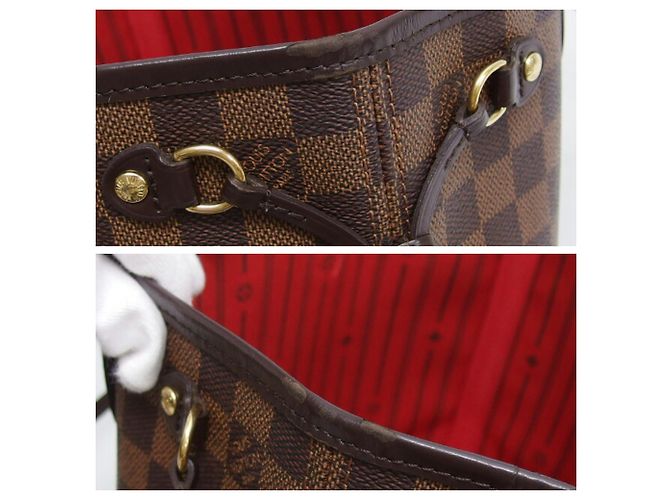Borsa Tote Louis Vuitton Damier Neverfull PM Marrone - vista 7