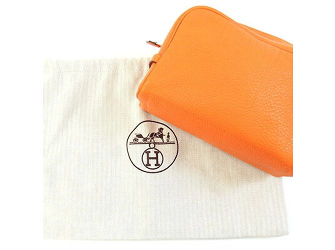 Pochette Victoria PM Hermès Truth Arancione - vista 7