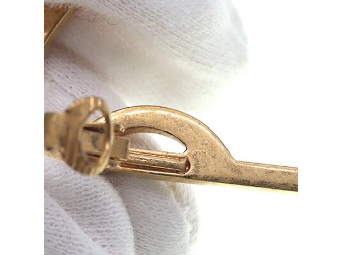 Orecchini in metallo nero e oro con clip Yves Saint Laurent D'oro - vista 6