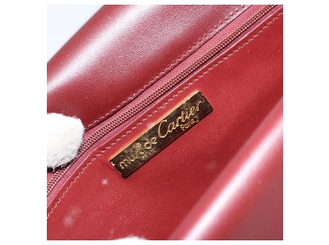 Borsa a Spalla Must de Cartier in Pelle Bordò - vista 6