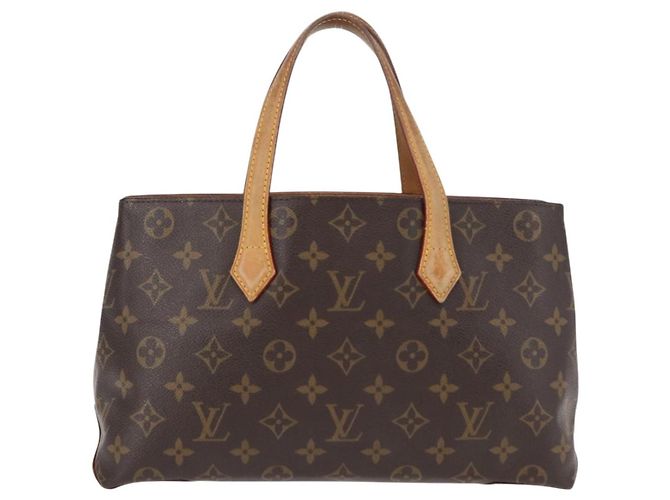 Borsa Wilshire in Tela Monogram PM Louis Vuitton Marrone - vista 2