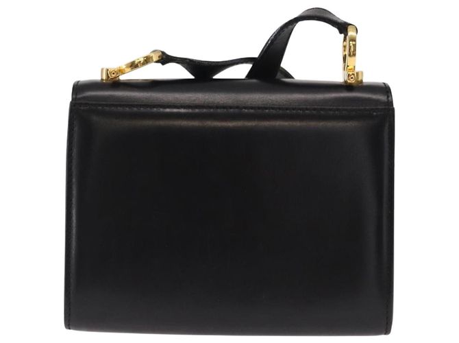 Salvatore Ferragamo Gancini Flap Leather Nero - vista 2