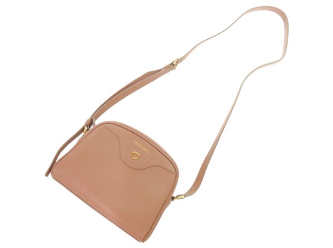 Borsa a Spalla in Pelle Salvatore Ferragamo Gancini EE 21 8372 - vista 5