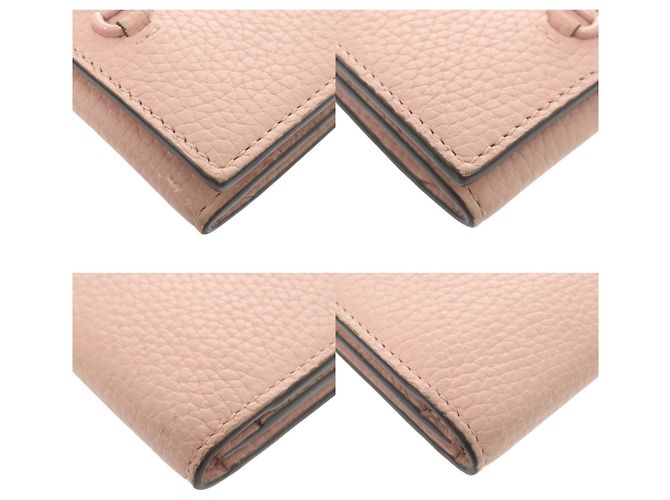 Tarjetero de cuero rosa Horsebit de Gucci - vista 4