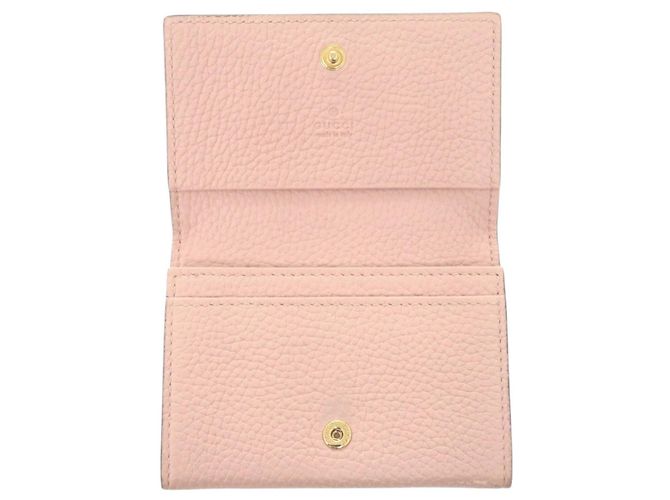 Tarjetero de cuero rosa Horsebit de Gucci - vista 5