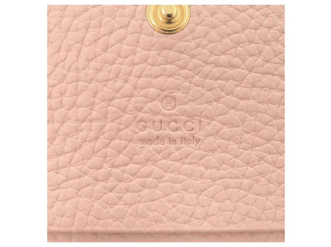 Tarjetero de cuero rosa Horsebit de Gucci - vista 7