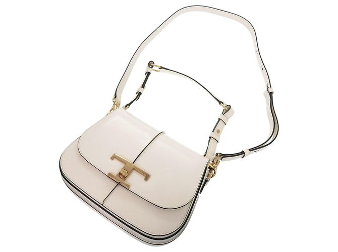 Borsa a spalla in pelle bianca T-Timeless di Tod's Bianco - vista 6