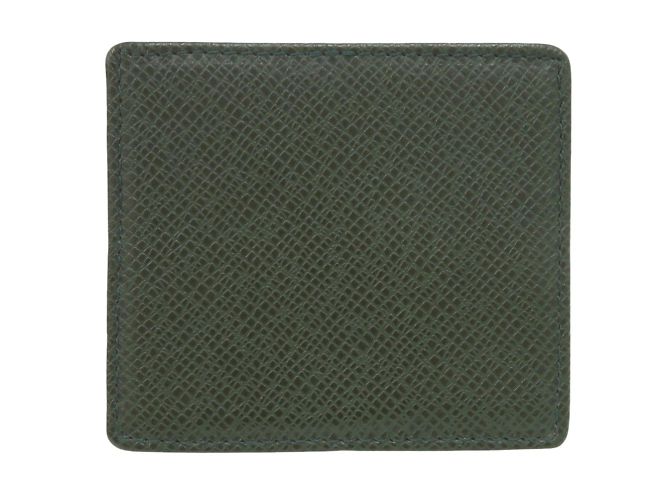 Monedero de cuero Taiga verde Louis Vuitton - vista 2
