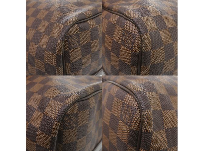 Borsa Boston Damier Keepall Bandoulière 45 Louis Vuitton Marrone - vista 4