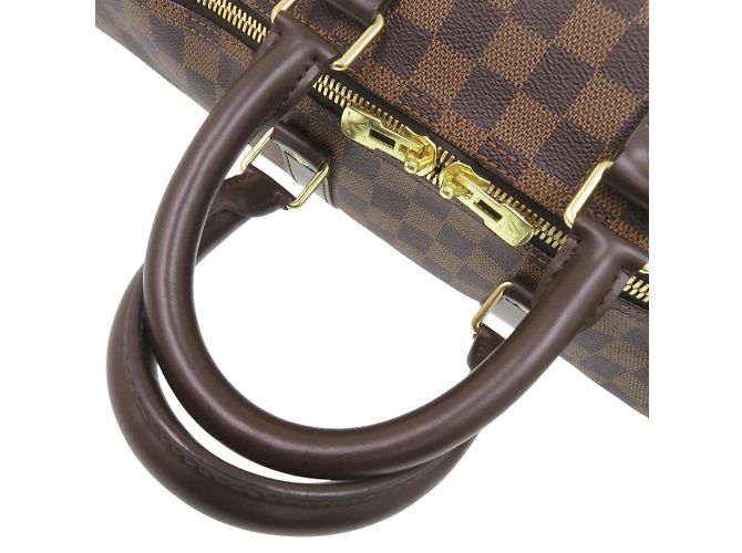 Borsa Boston Damier Keepall Bandoulière 45 Louis Vuitton Marrone - vista 6