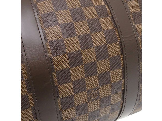 Borsa Boston Damier Keepall Bandoulière 45 Louis Vuitton Marrone - vista 7