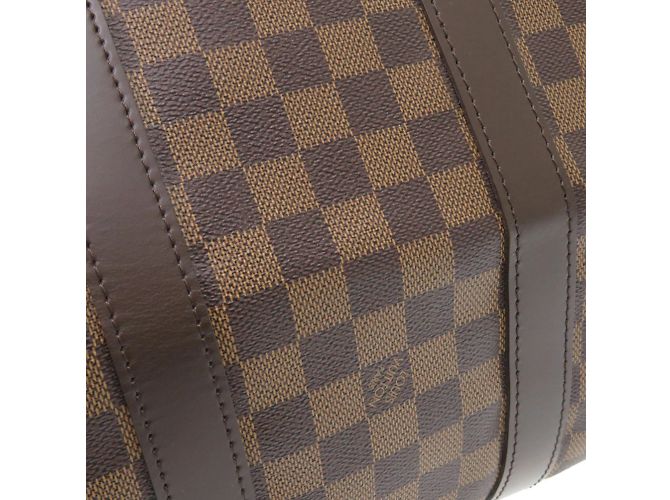 Borsa Boston Damier Keepall Bandoulière 45 Louis Vuitton Marrone - vista 8