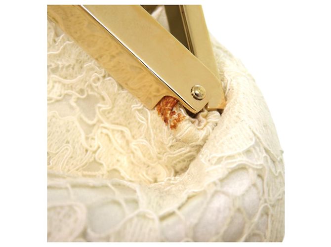Borsa Clutch Off-White Dolce & Gabbana Bianco sporco - vista 7