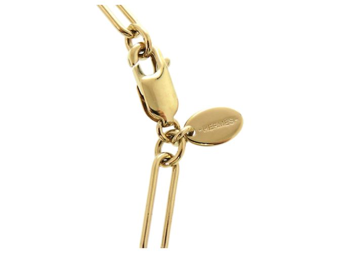 Hermès Kelly Amulett Halskette Schwarz Golden - Ansicht 7