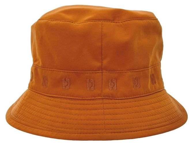 Cappello bucket arancione Hermès - vista 5