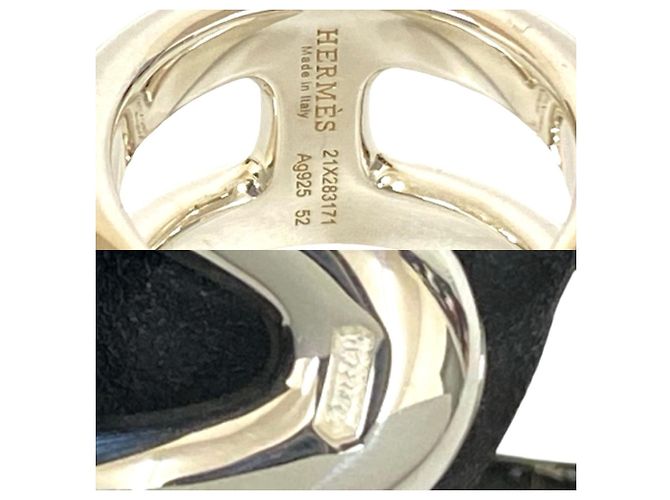 Ring Hermès Bague HERMES Osmos en Argent 925 Argenté - vue 2