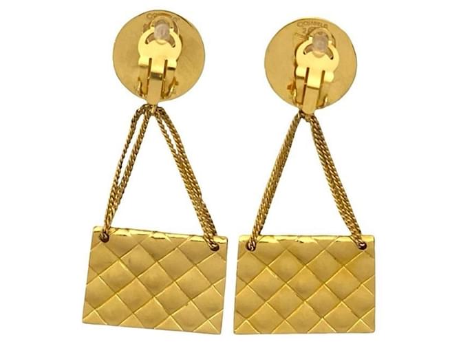 Orecchini Ear Cuff Chanel Coco Mark Matelassé GP D'oro - vista 4