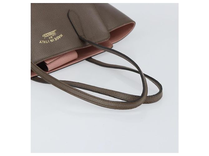 Gucci Swing Leather Medium Marrone - vista 7