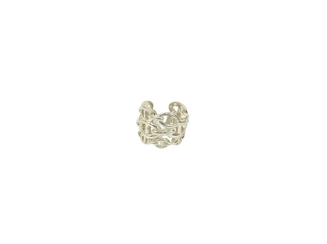 Ring Bague Chaine d'Ancre Enchaine GM d'Hermès Argenté - vue 5