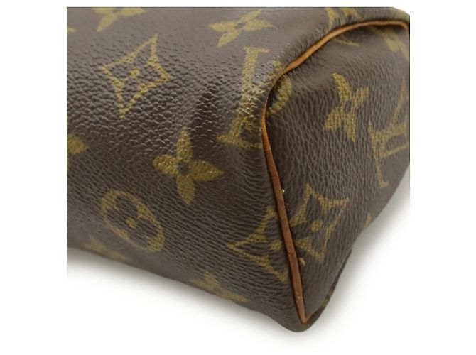 Pochette Mini Speedy Monogram Louis Vuitton M41534 Marrone - vista 4