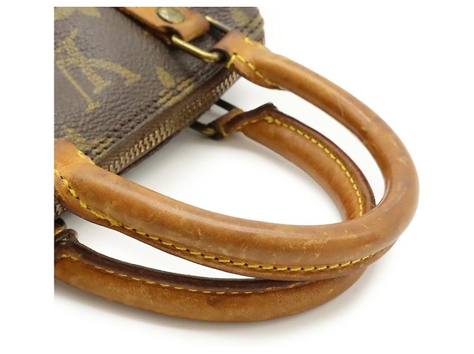 Pochette Mini Speedy Monogram Louis Vuitton M41534 Marrone - vista 7