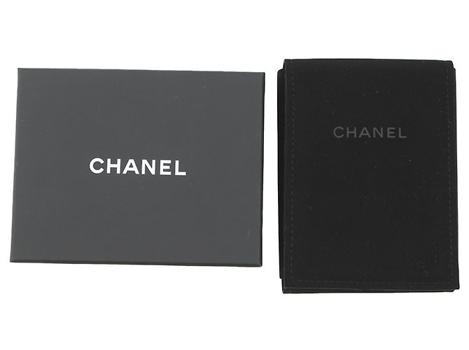 Collier en cuir avec strass Chanel Coco Mark No. 5 Noir Doré - vue 10