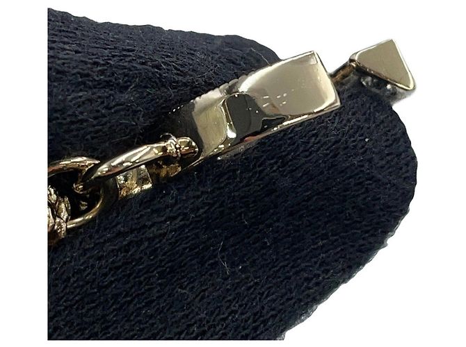 Collier en cuir avec strass Chanel Coco Mark No. 5 Noir Doré - vue 7