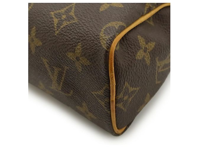 Pochette Mini Speedy Monogram Louis Vuitton Marrone - vista 4