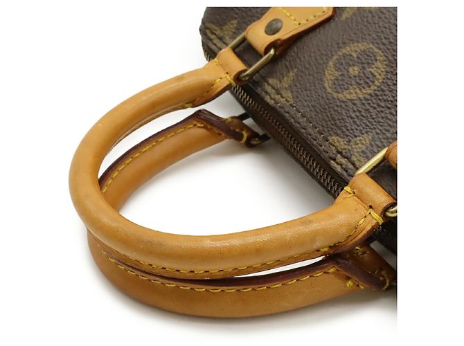 Pochette Mini Speedy Monogram Louis Vuitton Marrone - vista 5